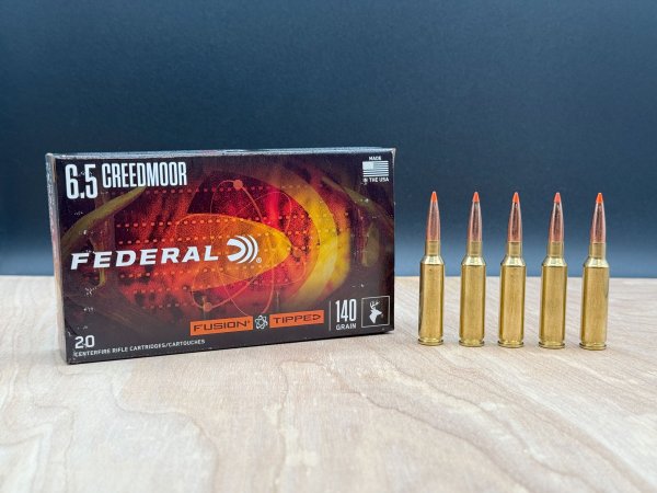  federal fusion tipped 6.5 creedmoor ammunition