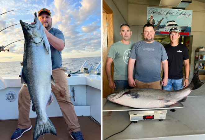 A Wisconsin-caught chinook salmon.