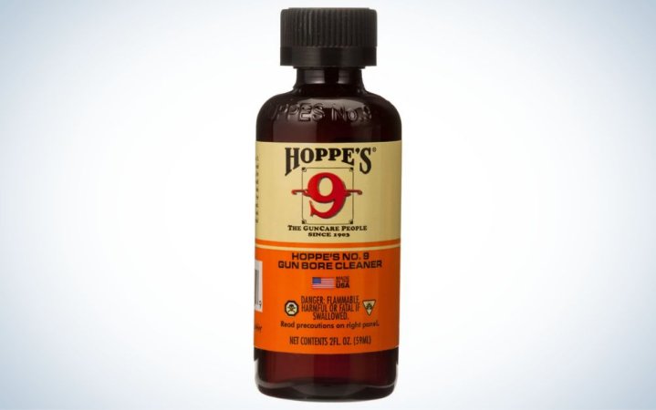  Hoppe’s No. 9 is the best overall gun cleaning solvent.