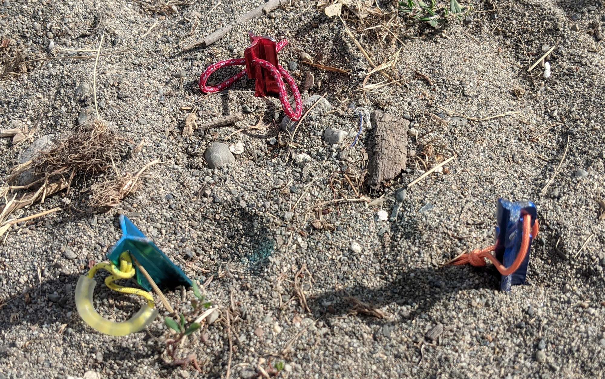 Even in sand, the three finalists had great holding power.