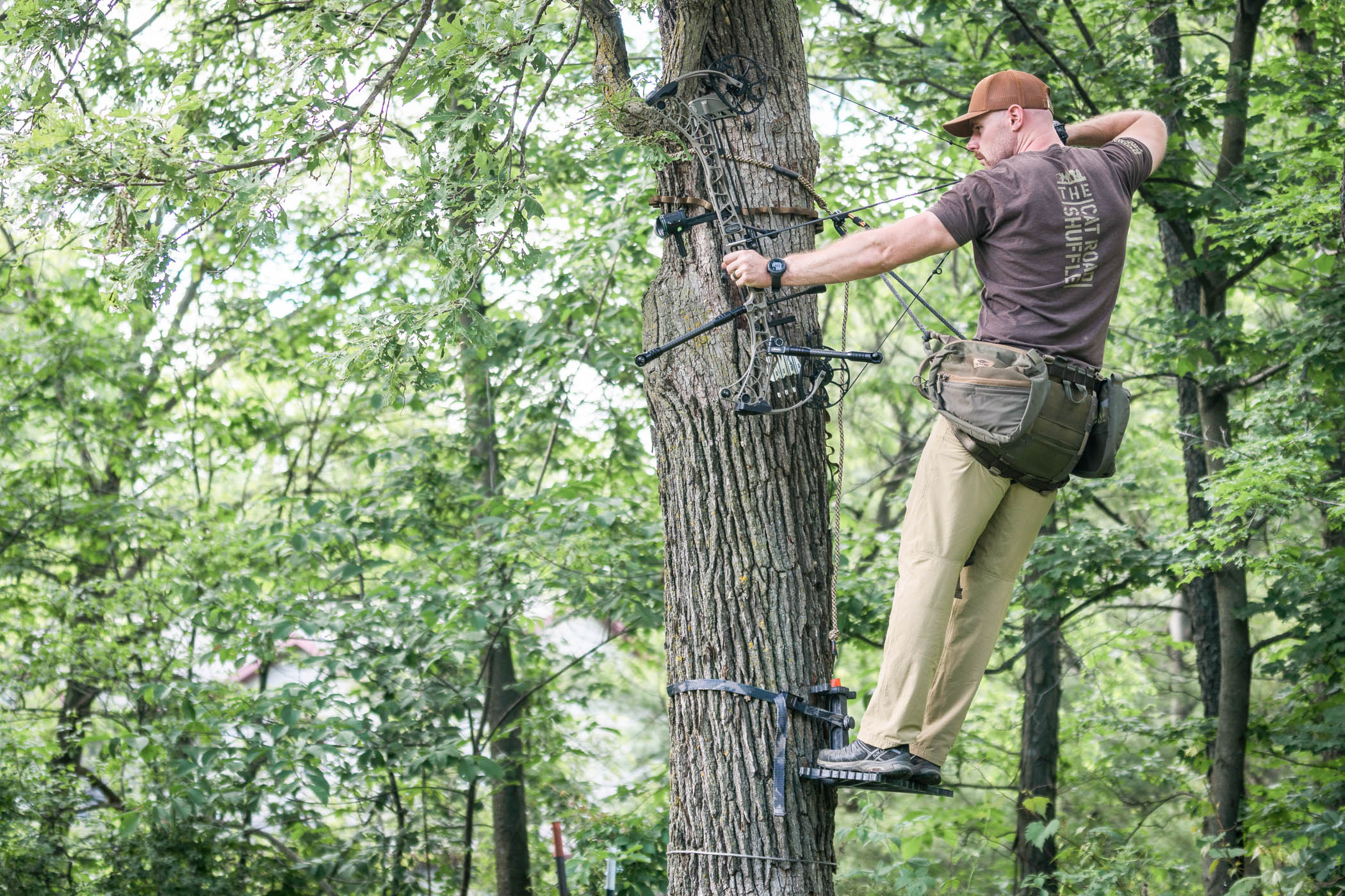 The author tests the Tethrd Ultralock tree saddle.