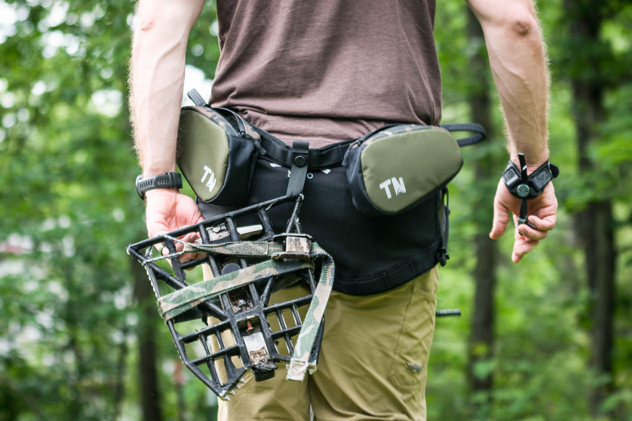 The Magnetic platform holder on the Timber Ninja saddle 