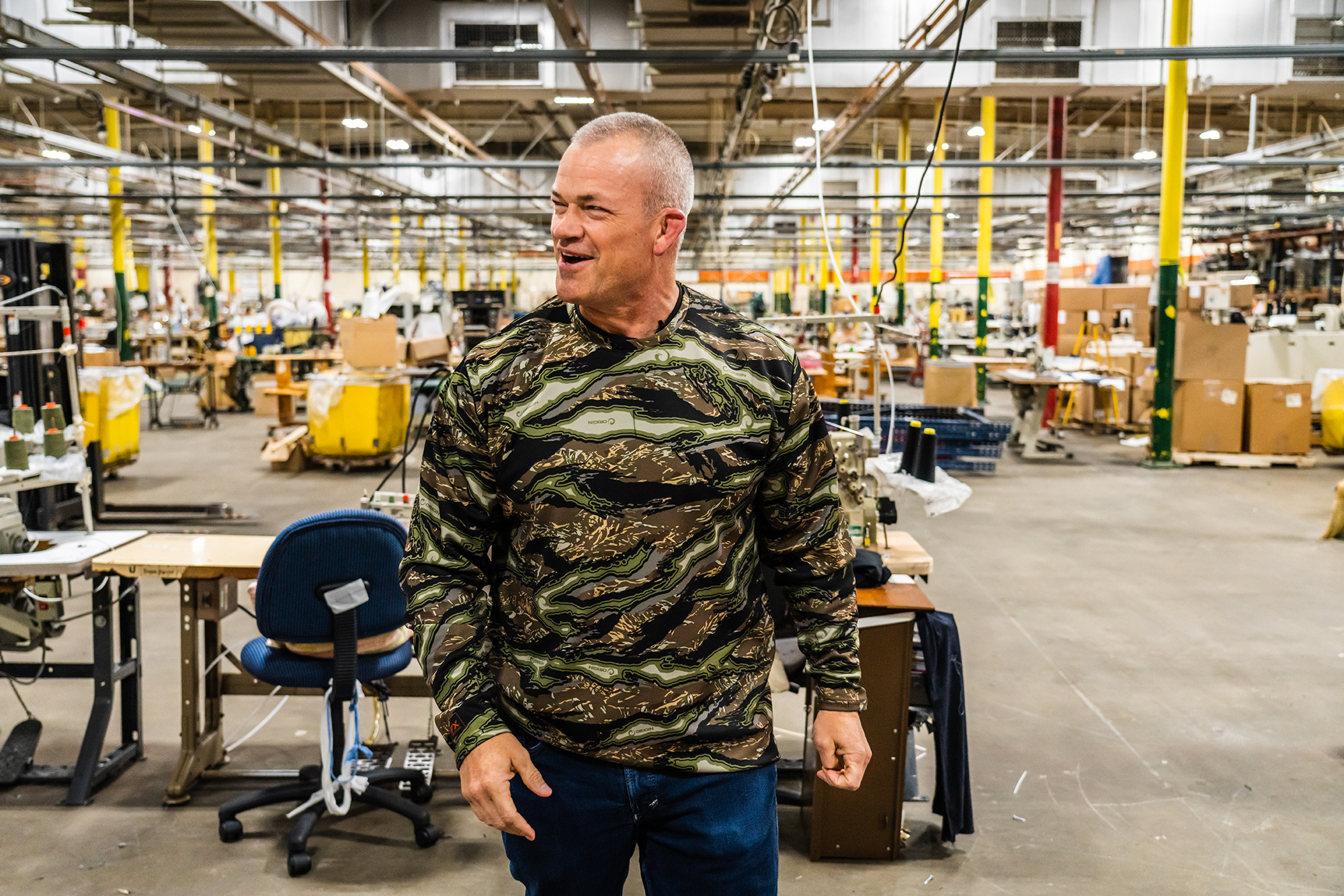 Jocko Willink wearing Origin camo, made in Maine.