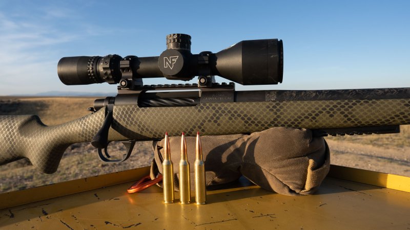 Proof Research rifle with 7mm PRC ammo at a shooting bench