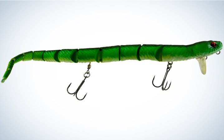  The Savage Gear 3D Wake Snake is a topwater lure.