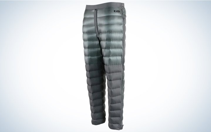  The Stone Glacier Grumman Down Pant are the best puffer pants for hunting.