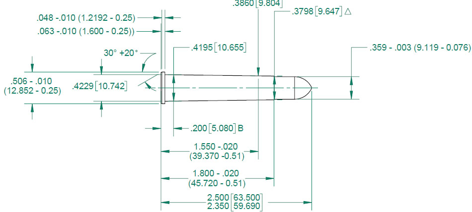 360 buckhammer cartridge drawing