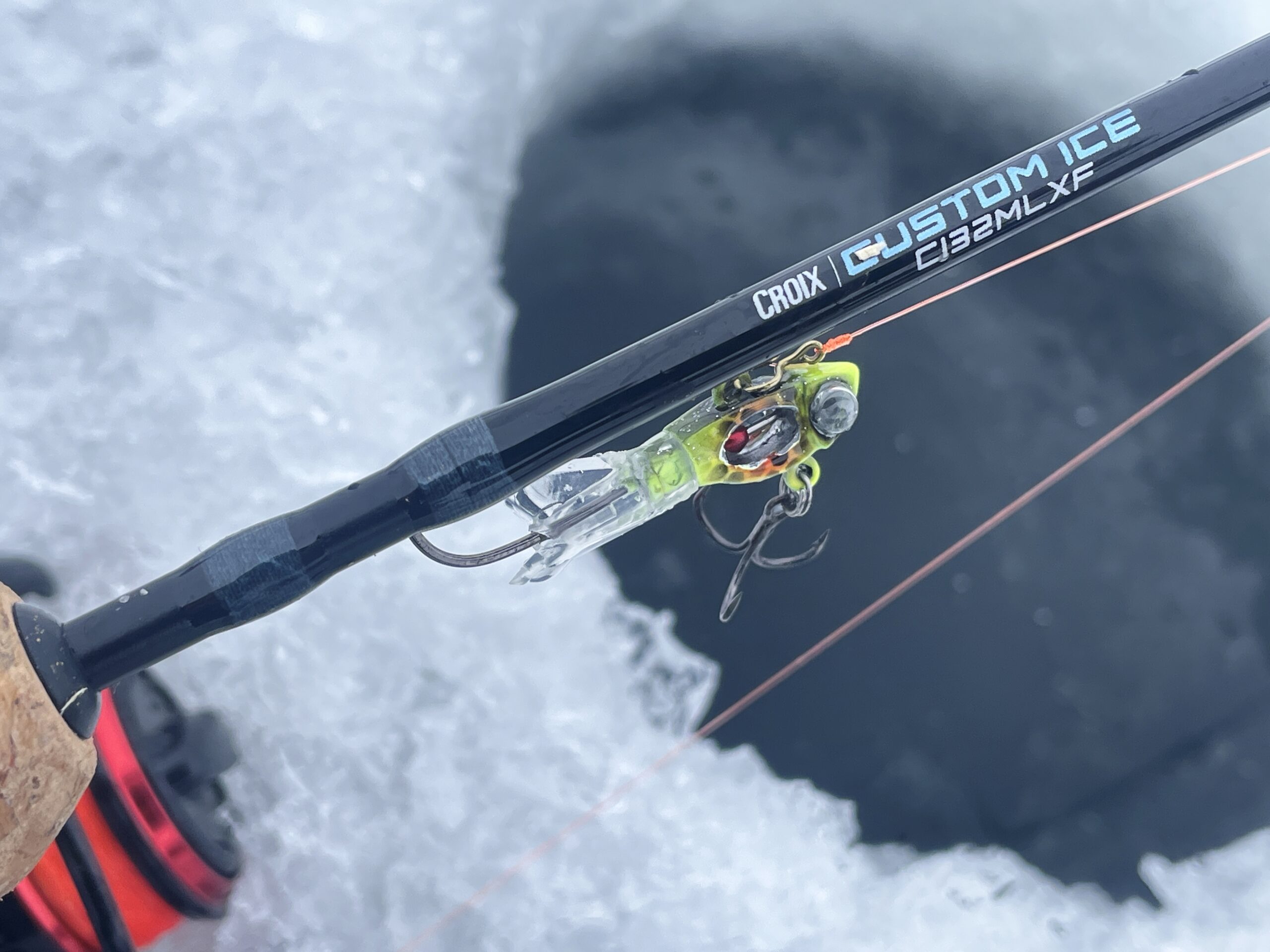 Mini Lightweight Ice Fishing Rod Outdoor Winter Fish Rod Plastic