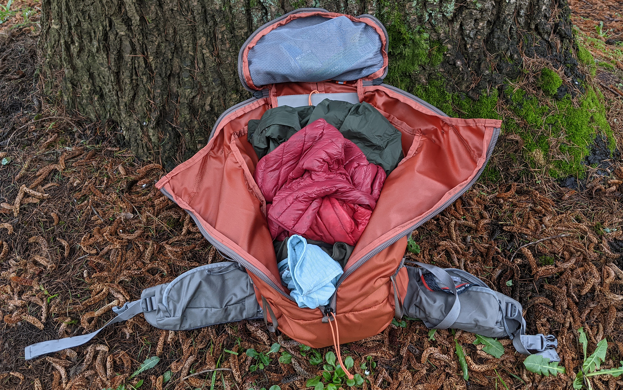 The Mystery Ranch Coulee zips open both horizontally and vertically, making it easy to find anything in your pack before closing it back up again.