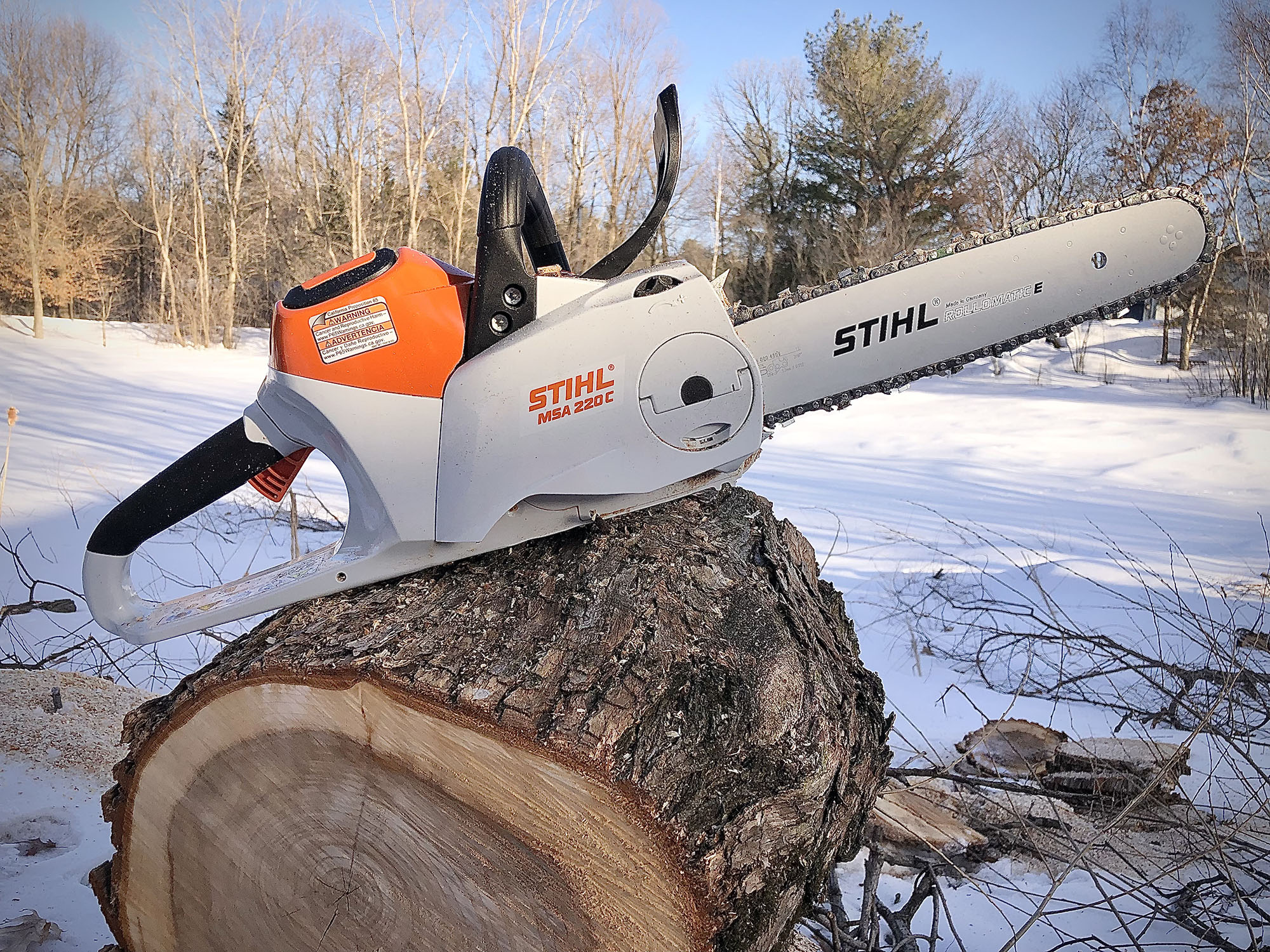 stihl battery powered chainsaw