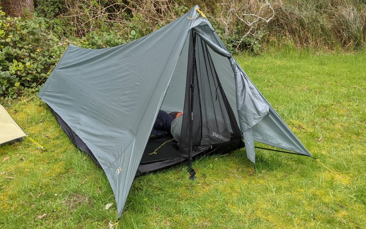  Our tester did not love the head-in entry of the Tarptent Protrail, but the three and a half feet of height should make it doable for most individuals.