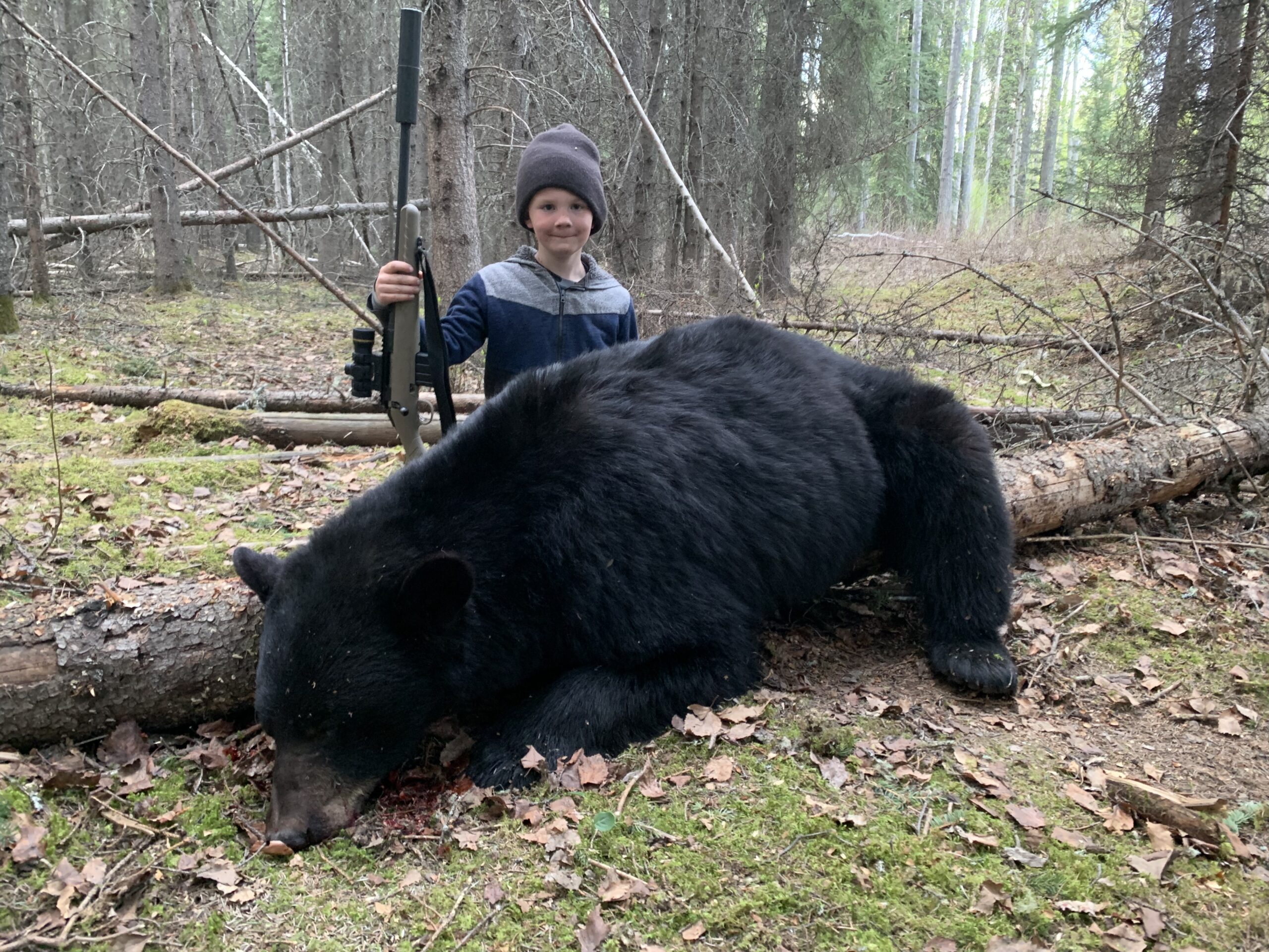 black bear trophy photo