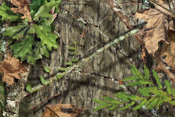 Close-up of Mossy Oak Obsession turkey hunting camo pattern