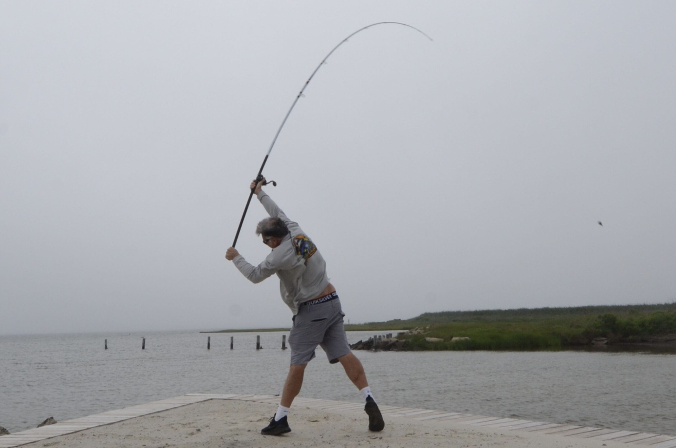 Solid Top Tip Spinning Casting Fishing Rod Pole Fiberglass Wood Grip  Ultralight 