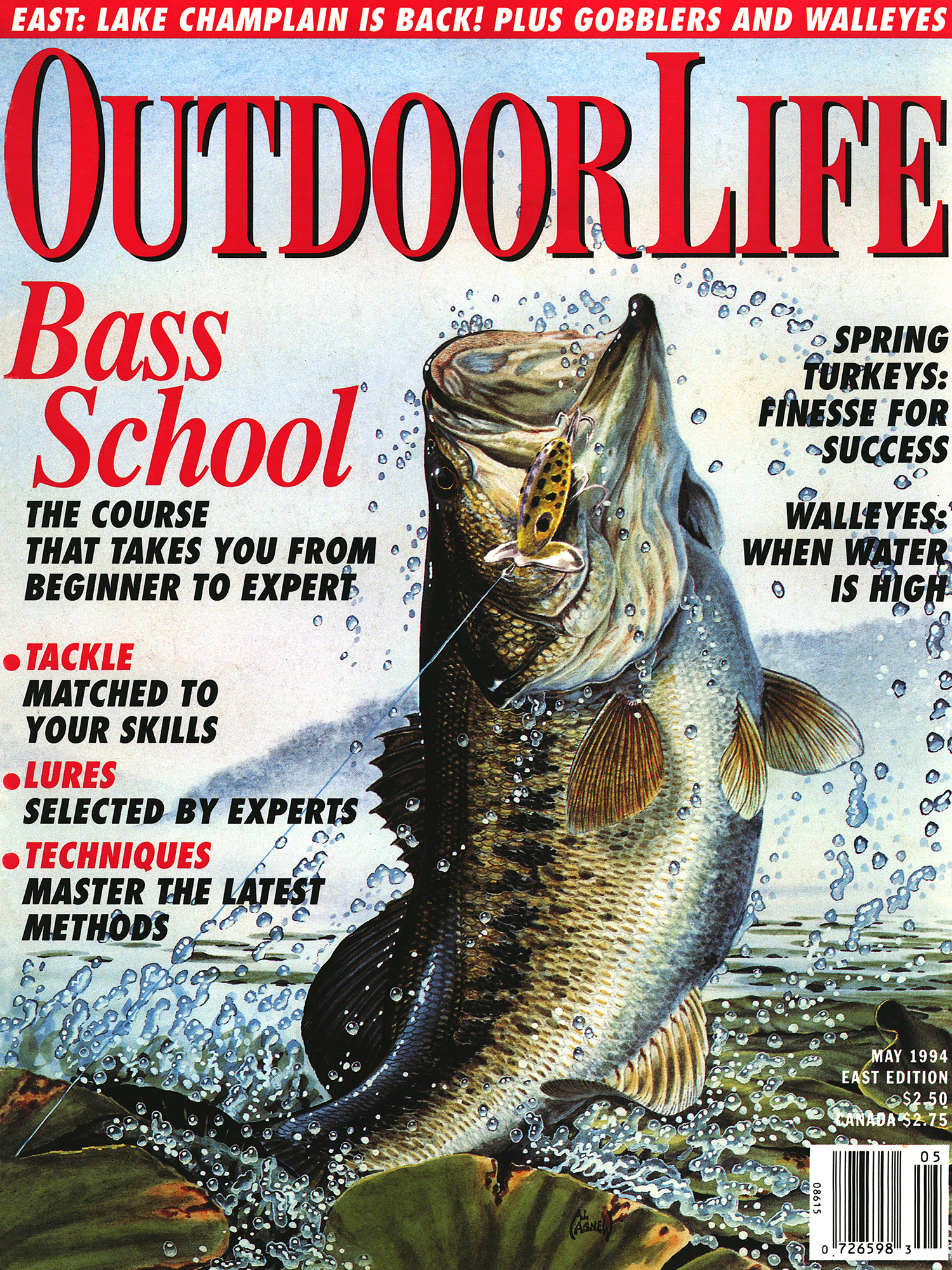 Vintage OUTDOOR LIFE Magazine Lot of 4 (1988) Hunting Wildlife Fishing