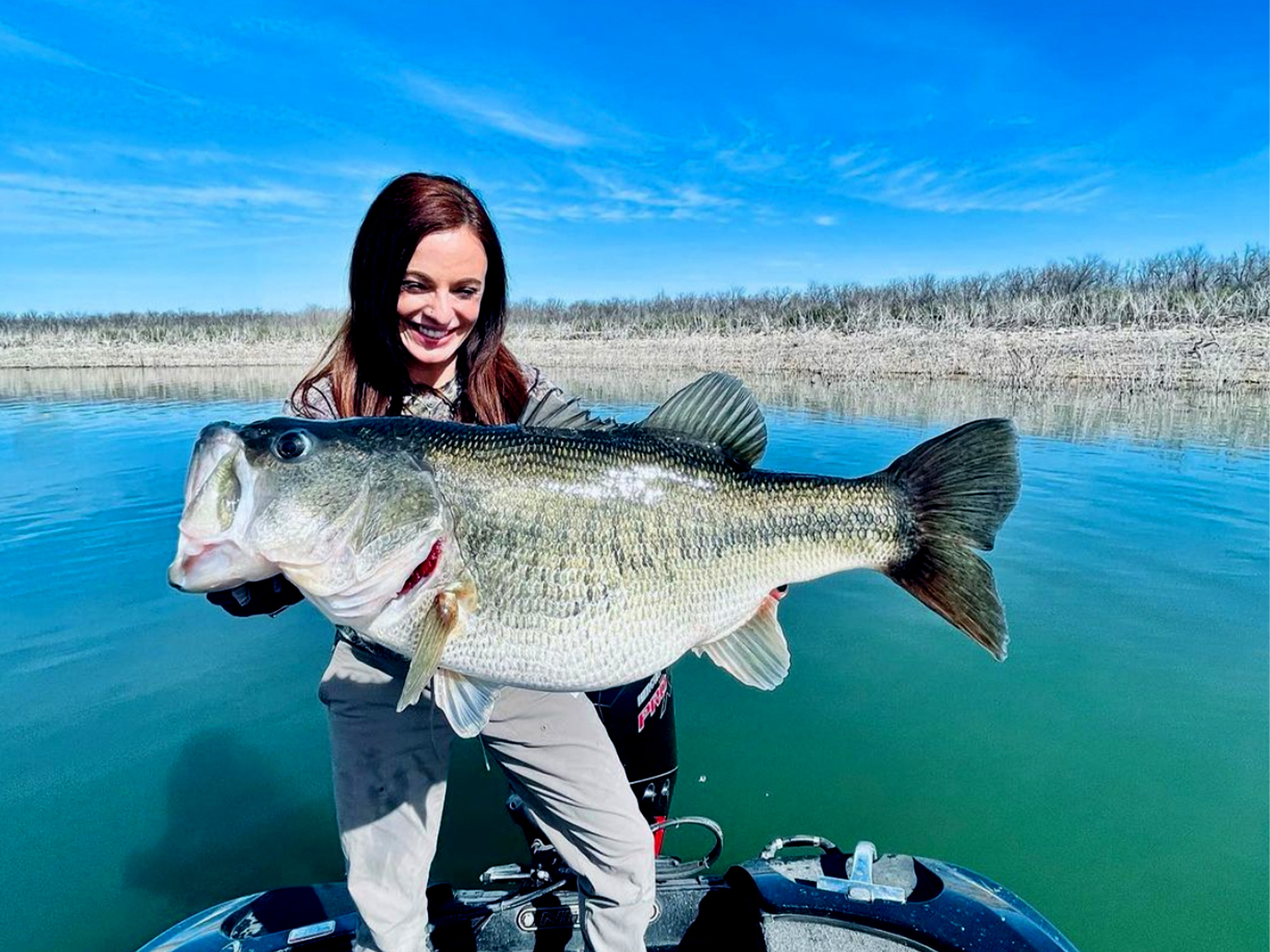 Florida Freshwater Born Largemouth Bass Girl's Long Sleeve UPF 50+