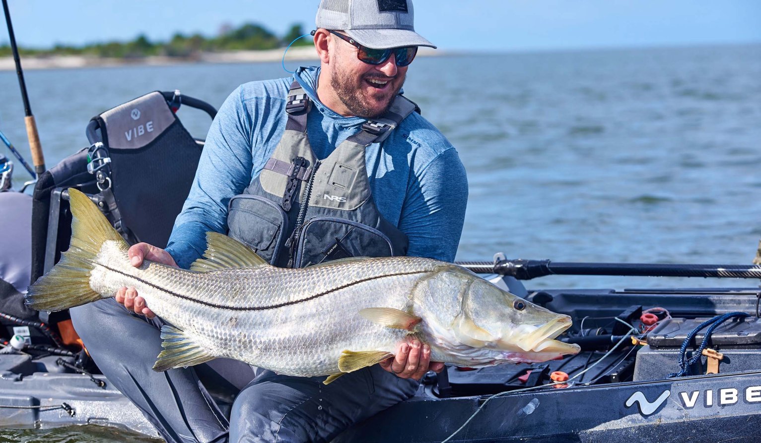 The author caught a giant snook while testing the best baitcasting reels.