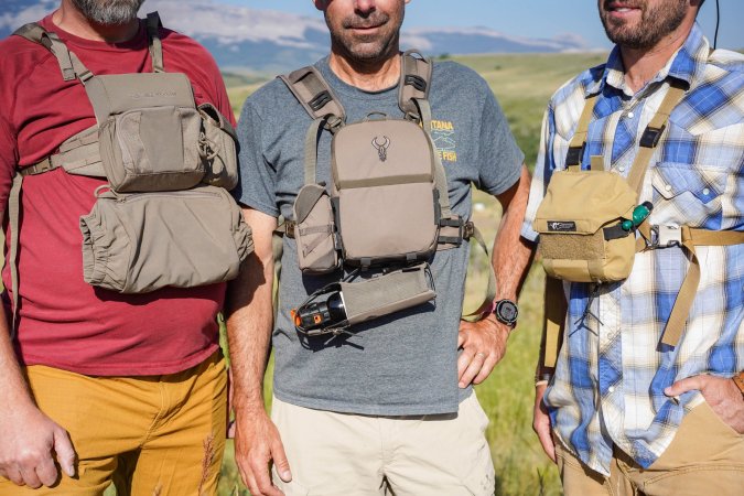 Testing the best binocular harnesses in Montana.