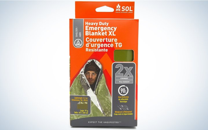  We tested the SOL emergency blanket.