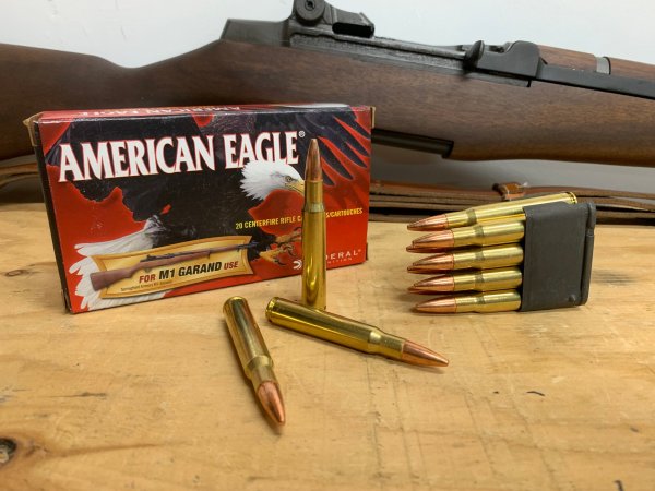  American Eagle 150-grain ammo for the M1 Garand