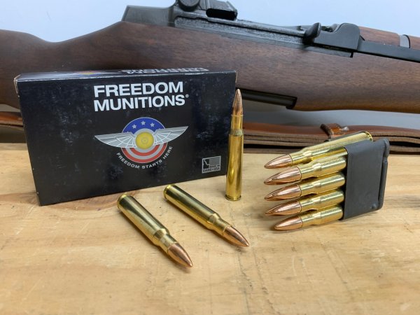  Freedom munitions 147 grain fmj ammo for the M1 garand