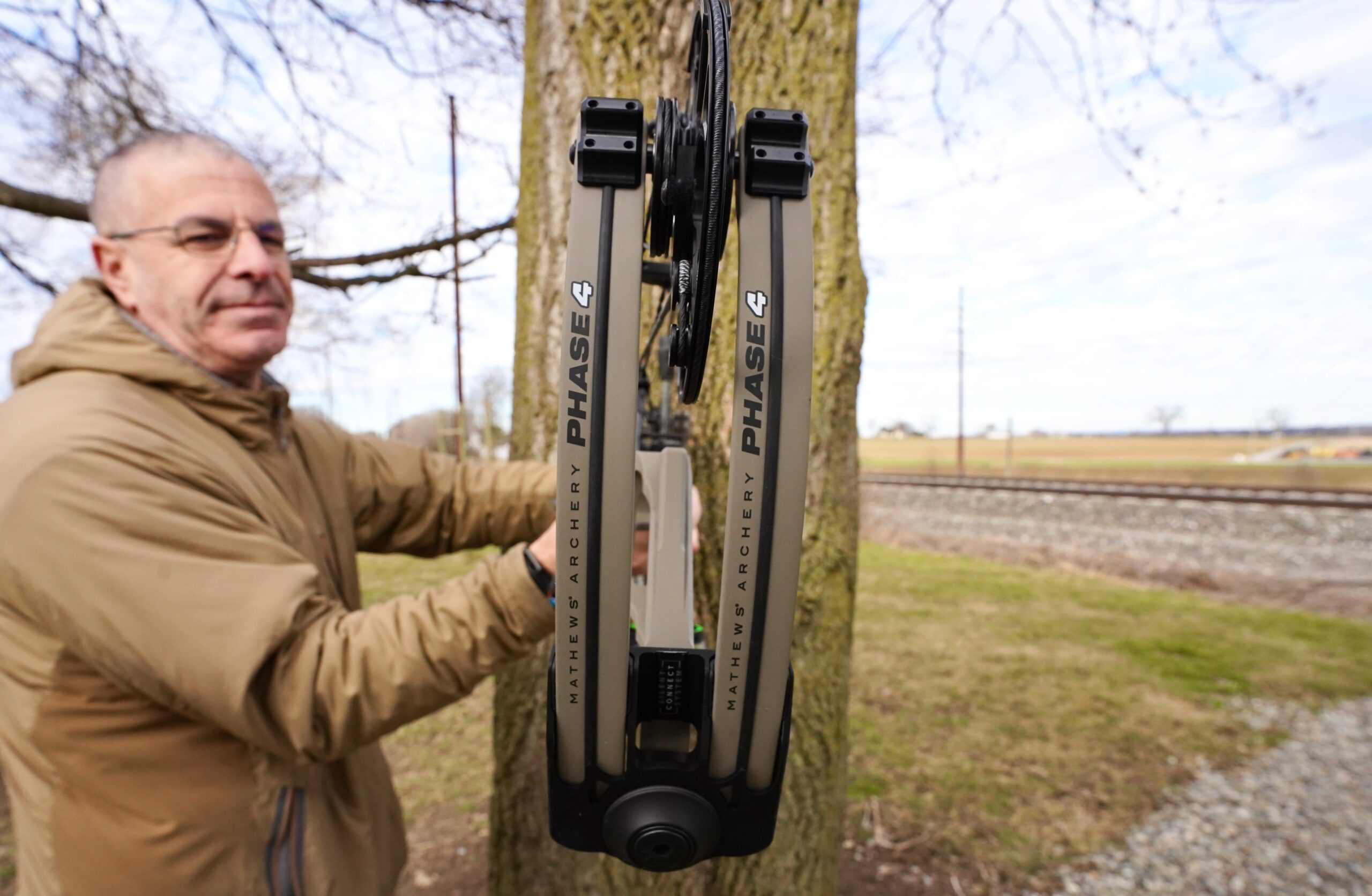 The split rubber limbs on the Mathews Phase 4.