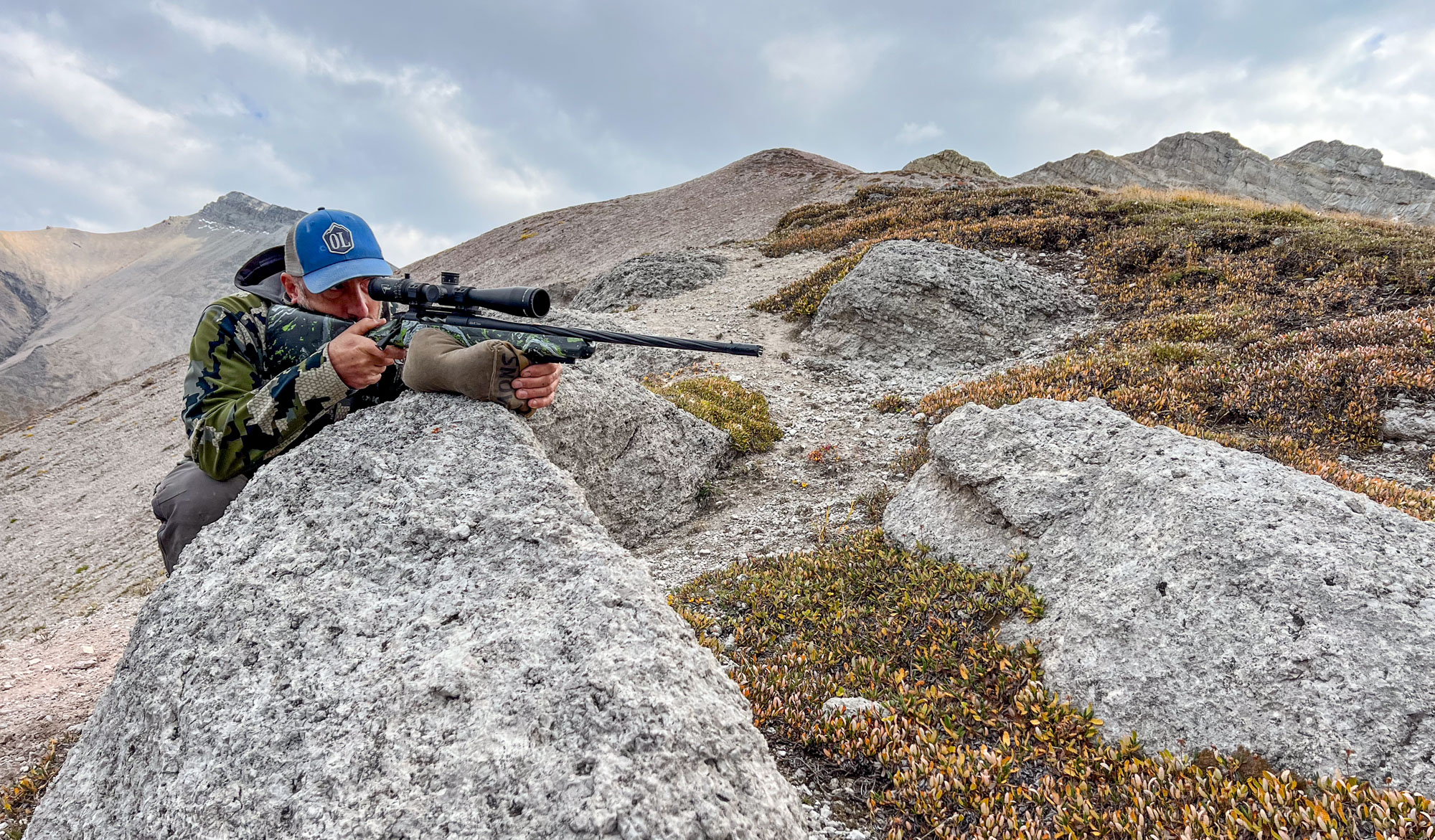 6.5 PRC rifle in the mountains of Alberta