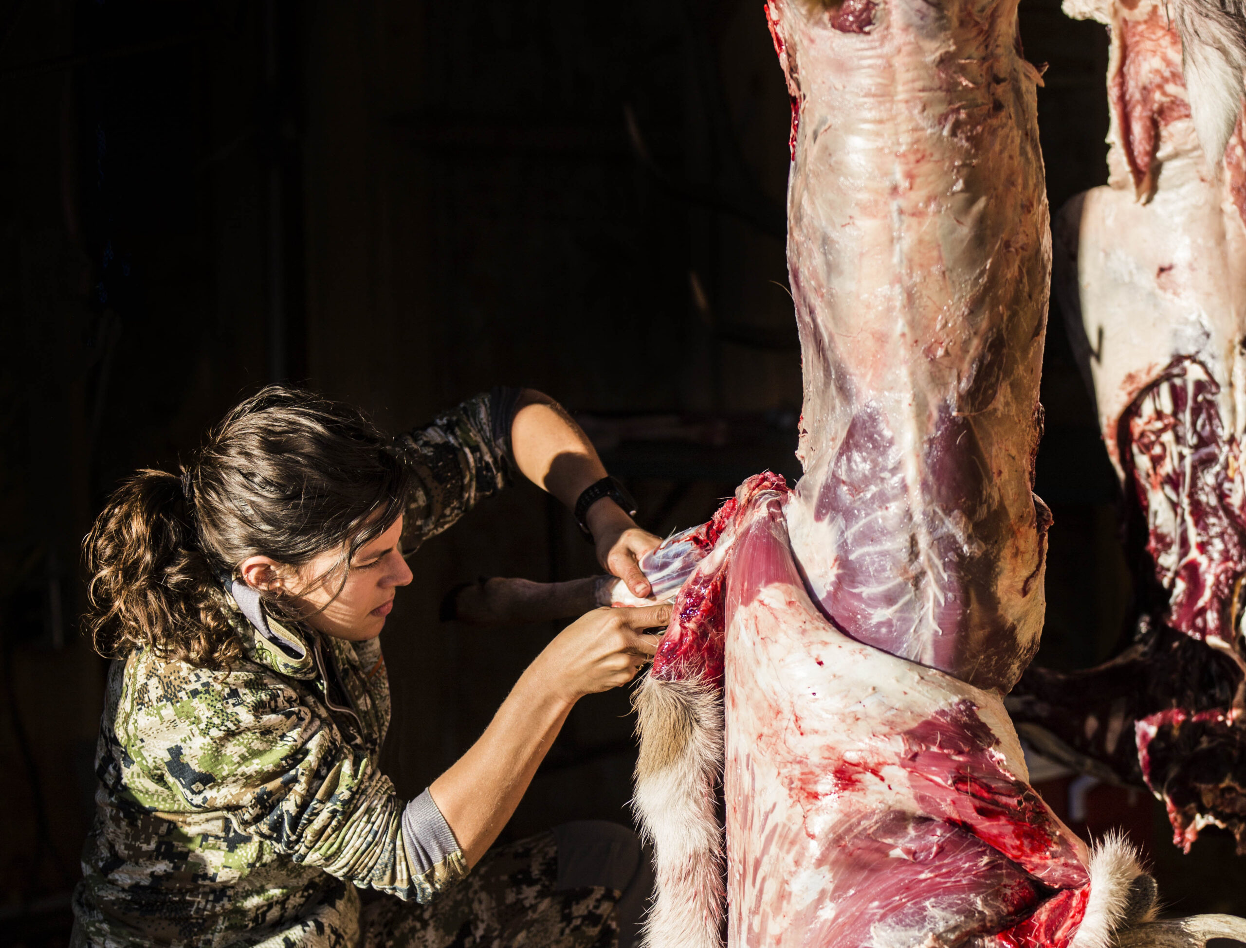 Learning how to skin a deer is relatively easy, all you need is a sharp knife.