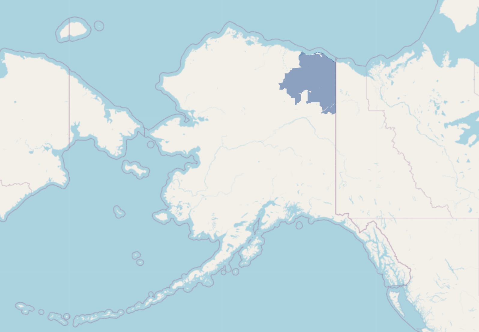 arctic national wildlife refuge map