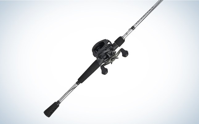 Fishing Rod Black Fishing Rod and Reel Baitcast Combo Lightweight