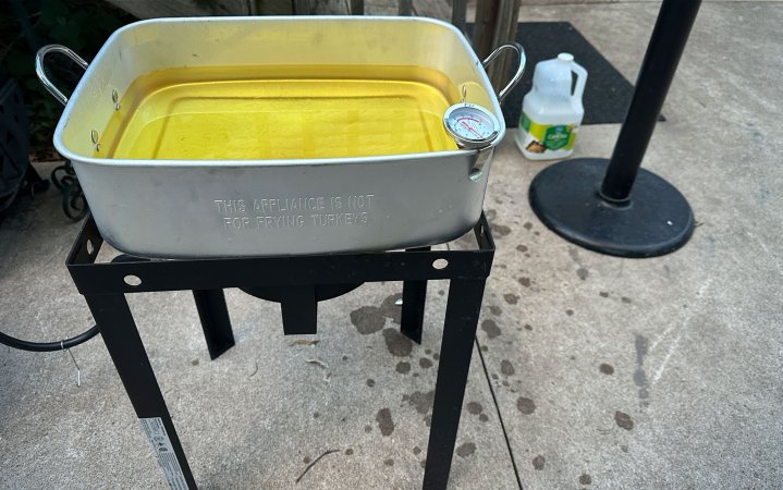  We tested the Bass Pro Deep Fryer.