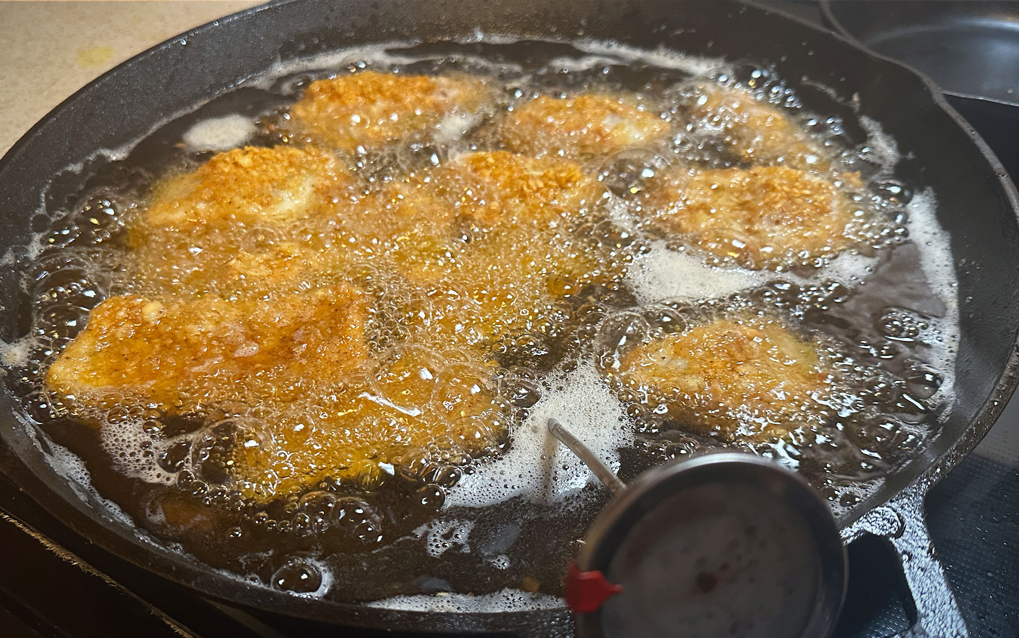 We tested the Carolina Cooker cast-iron skillet.