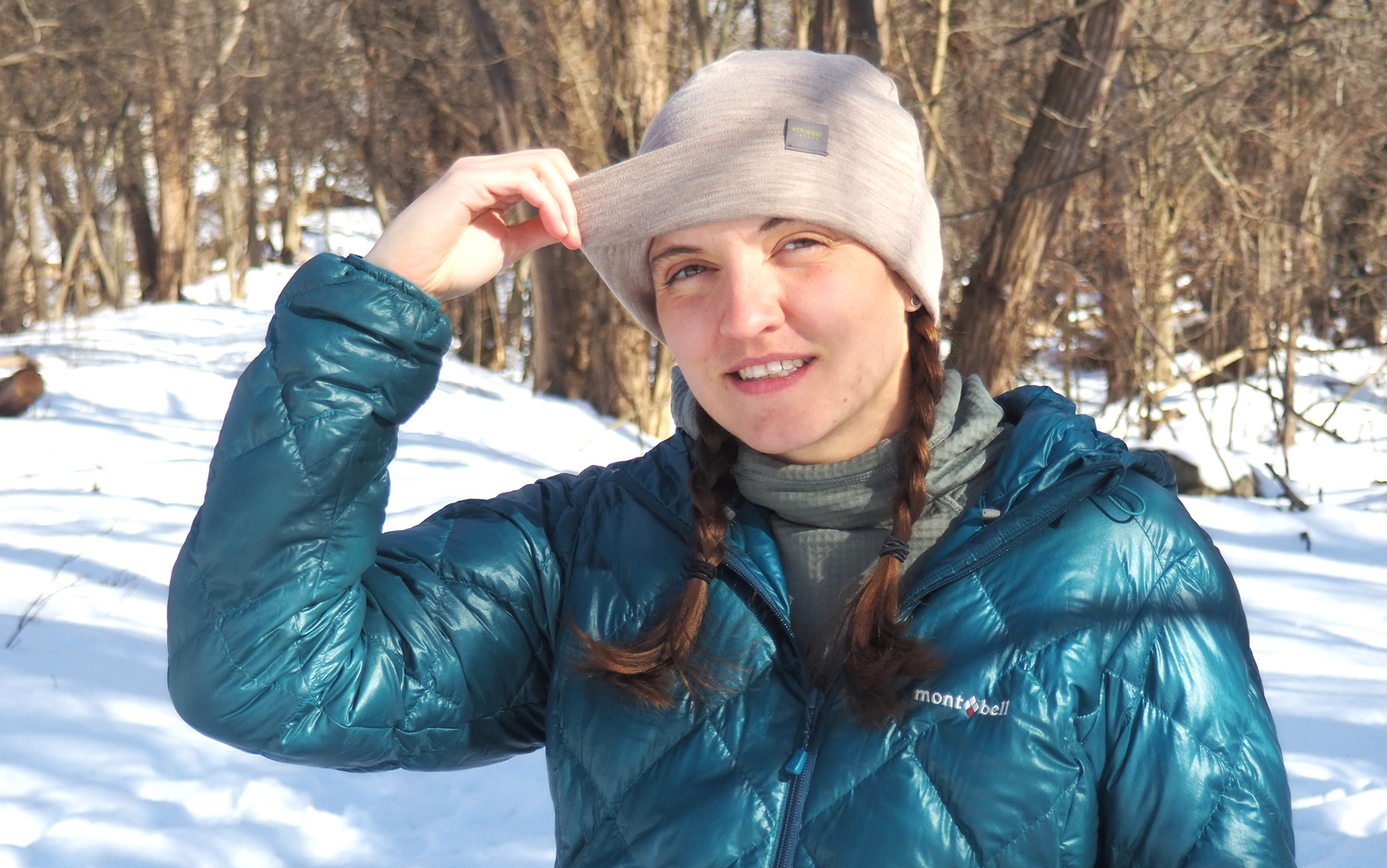 Author wears Meriwool beanie.