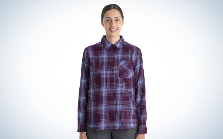  We tested the Icebreaker Merino 200 Dawnder Long Sleeve Flannel Shirt.