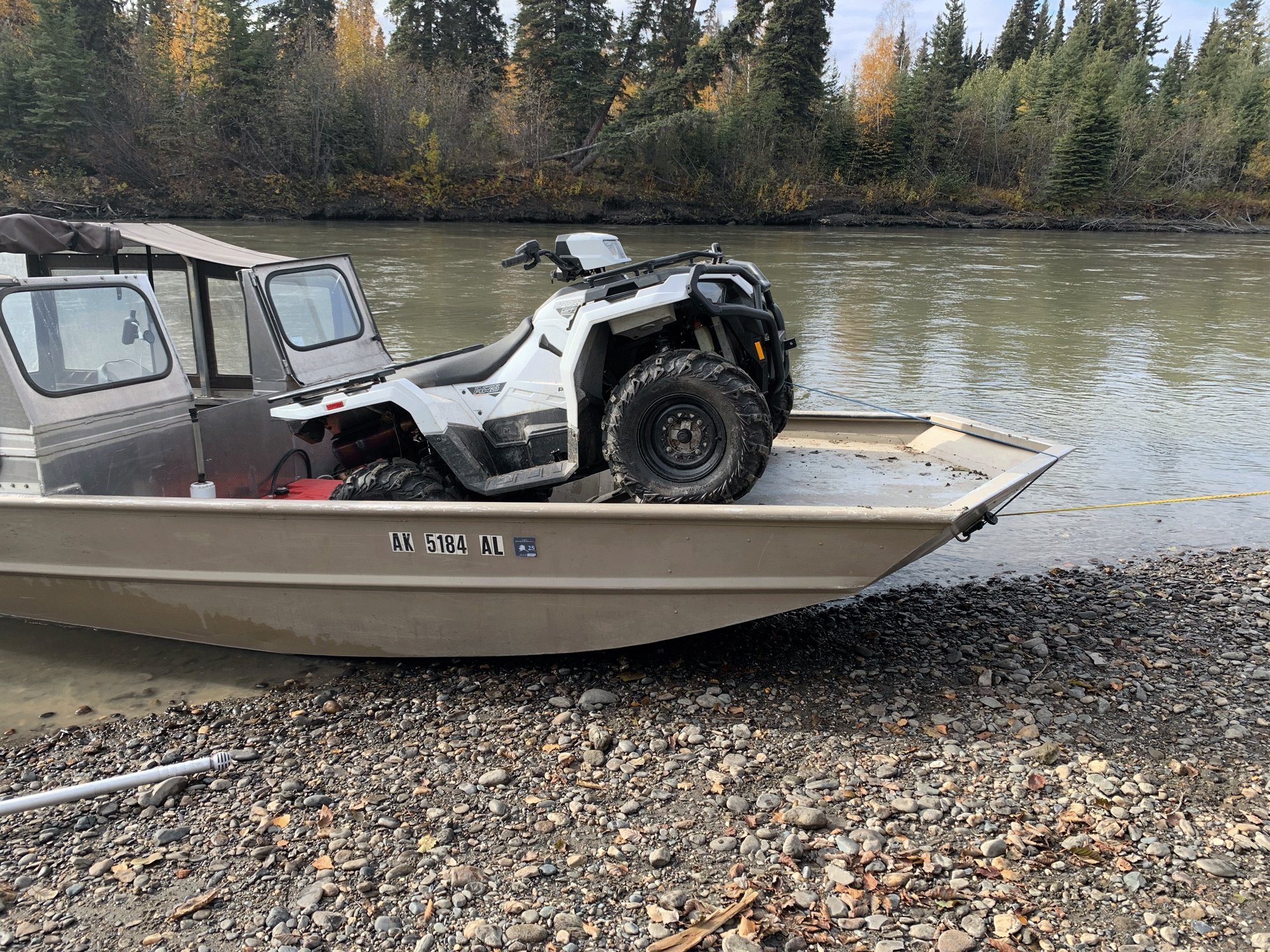 Polaris sportsman 570 HD utility in boat