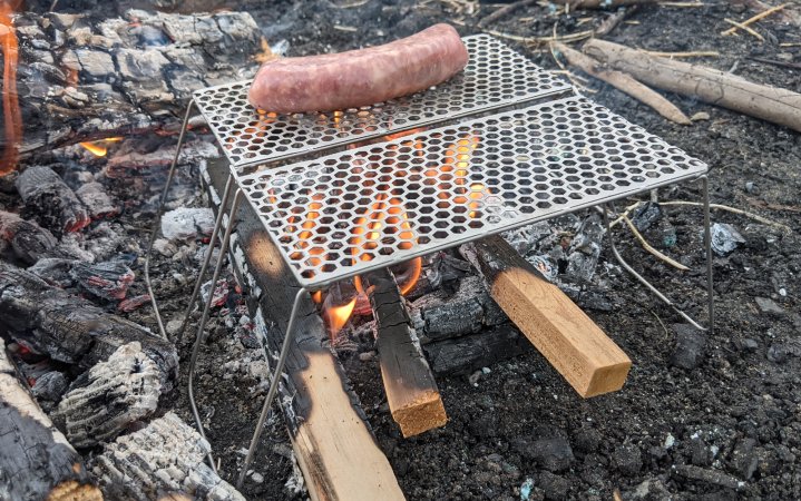  We tested the Vargo Titanium Bifold Grill.