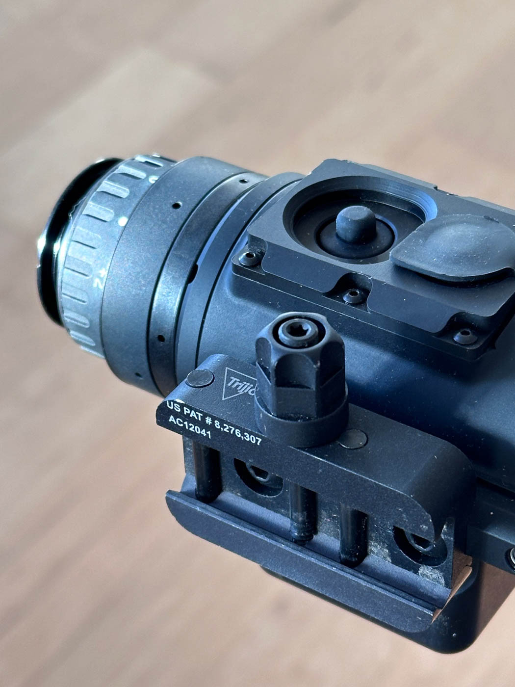 Detail Trijicon mount and thumbstick The Best Thermal Scopes of 2024, Tested and Reviewed