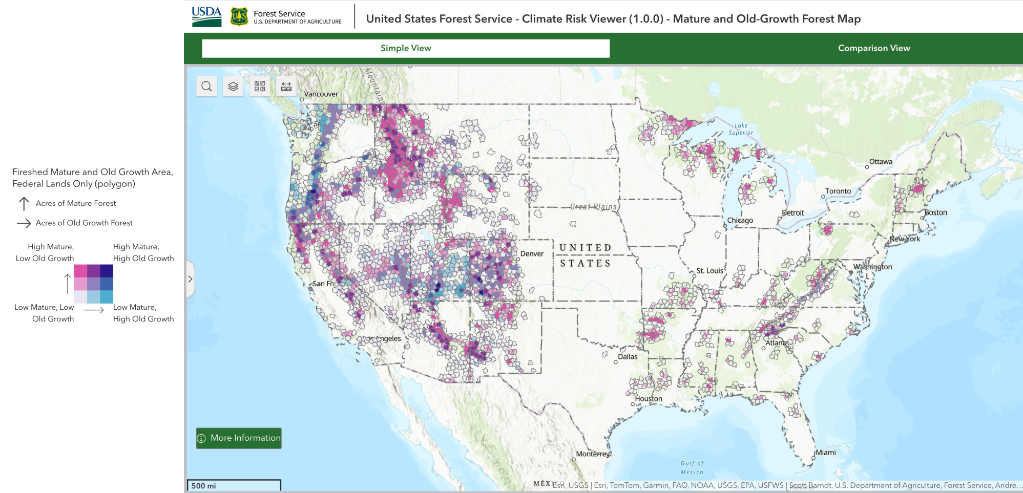 Here S Why No One Can Agree On How To Manage America S Oldest Forests   Old Growth Mature Forest Map 