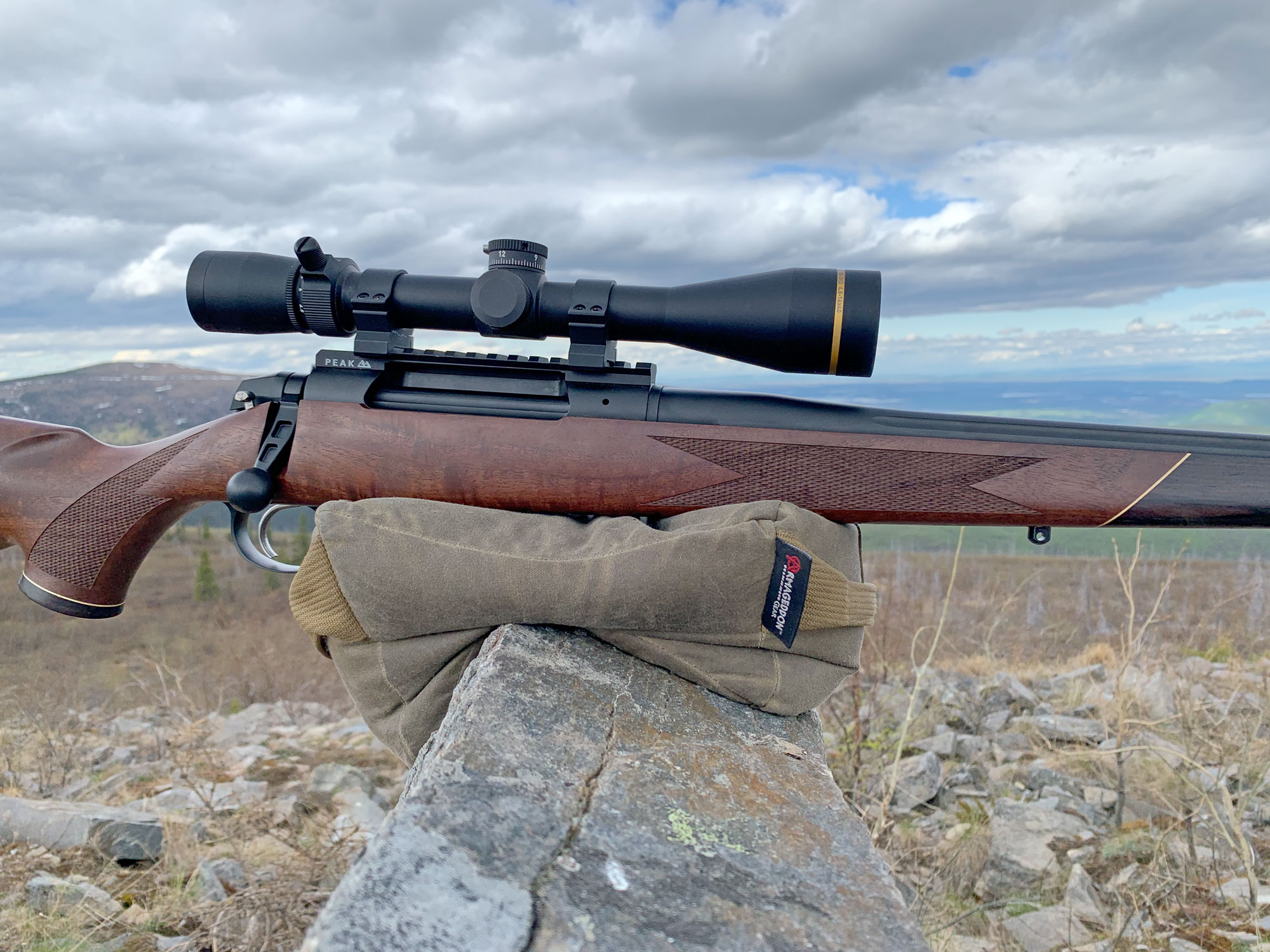 Weatherby 307 Adventure SD and shooting bag.