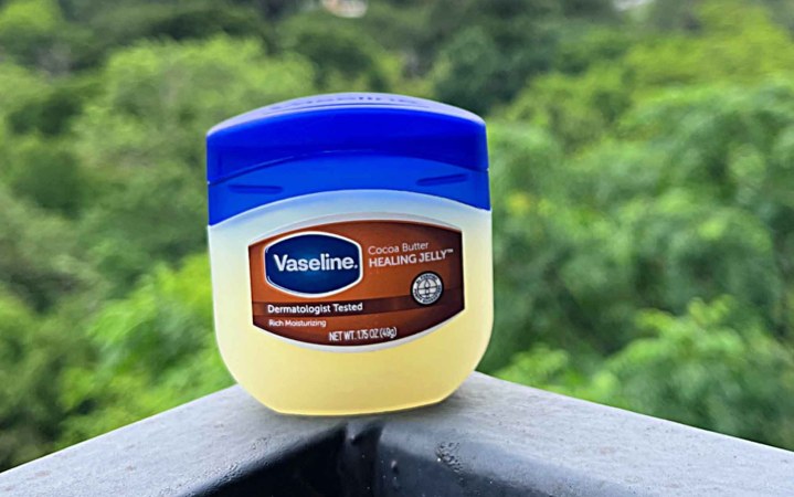  We tested Vaseline Cocoa Butter Healing Jelly.