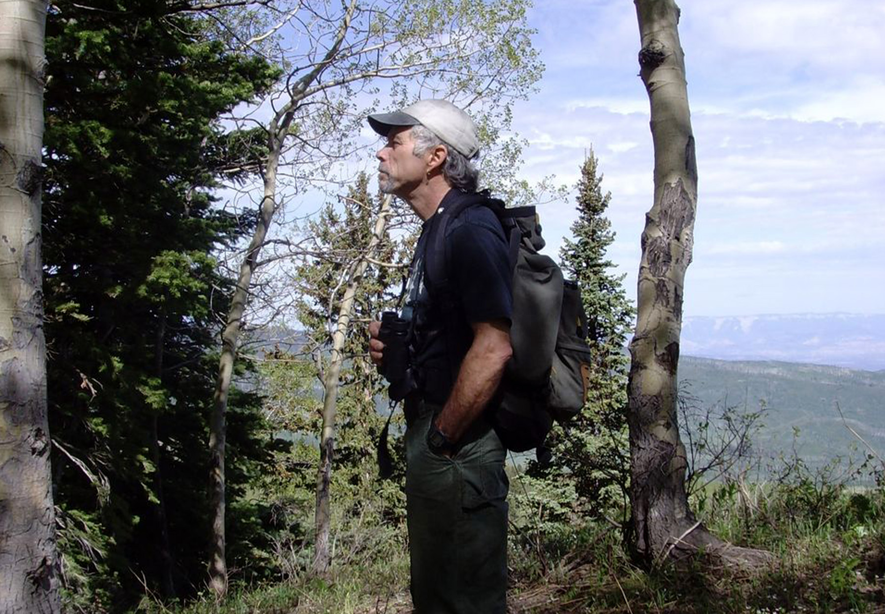 A wildlife photographer in Alaska.