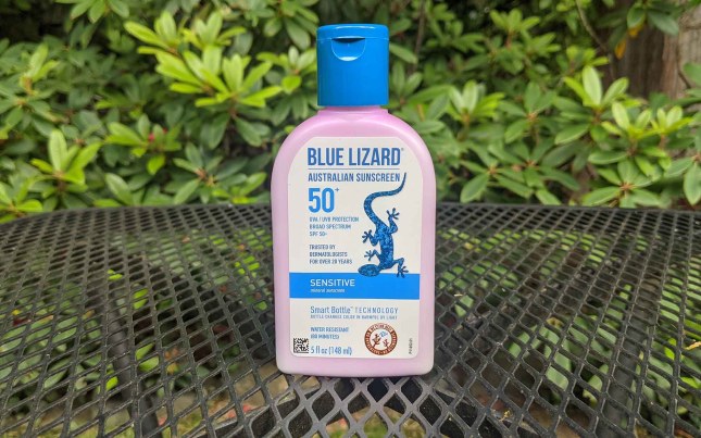 We tested Blue Lizard Sensitive.