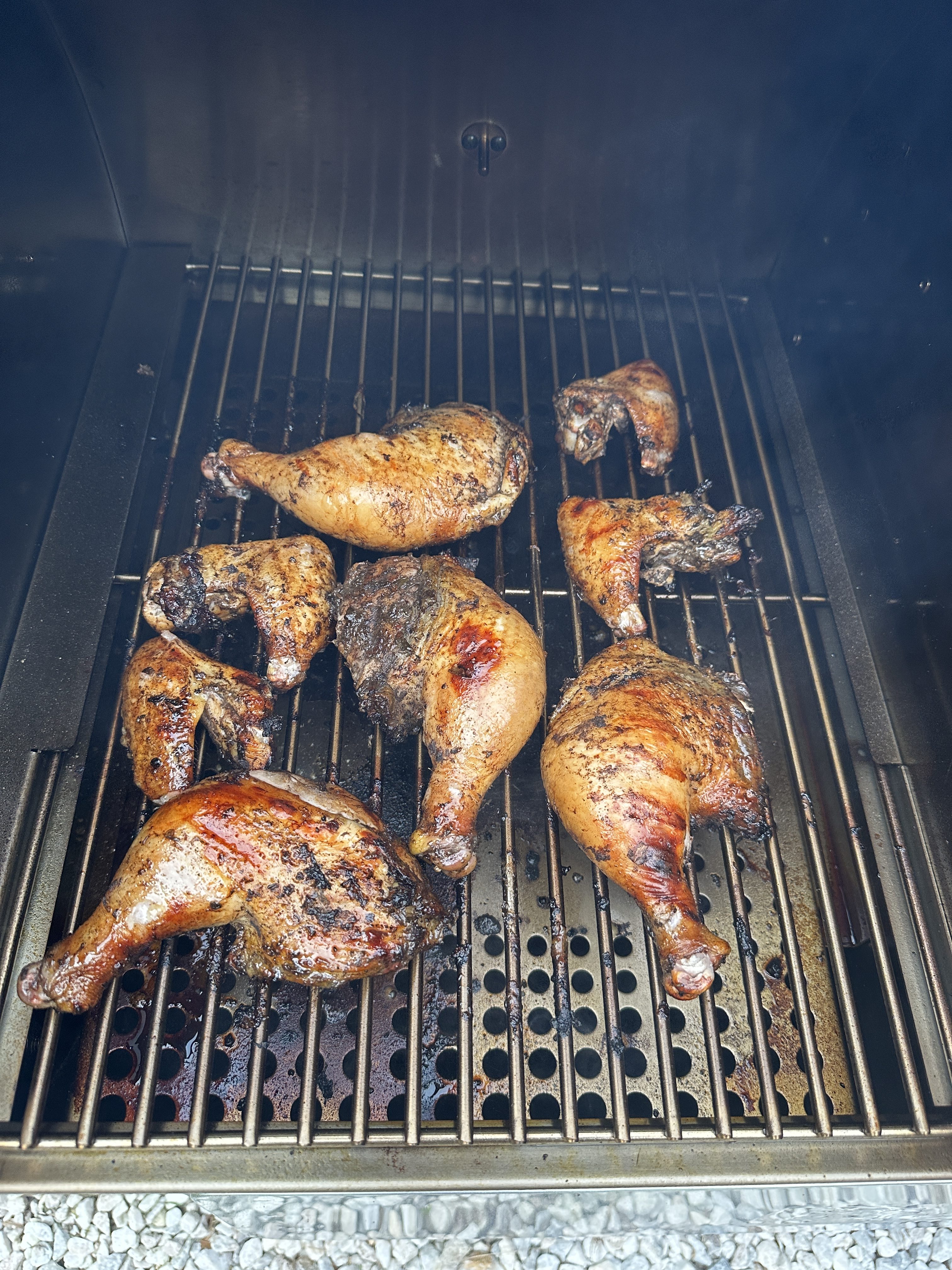 Jerk chicken cooked on the Recteq DualFire