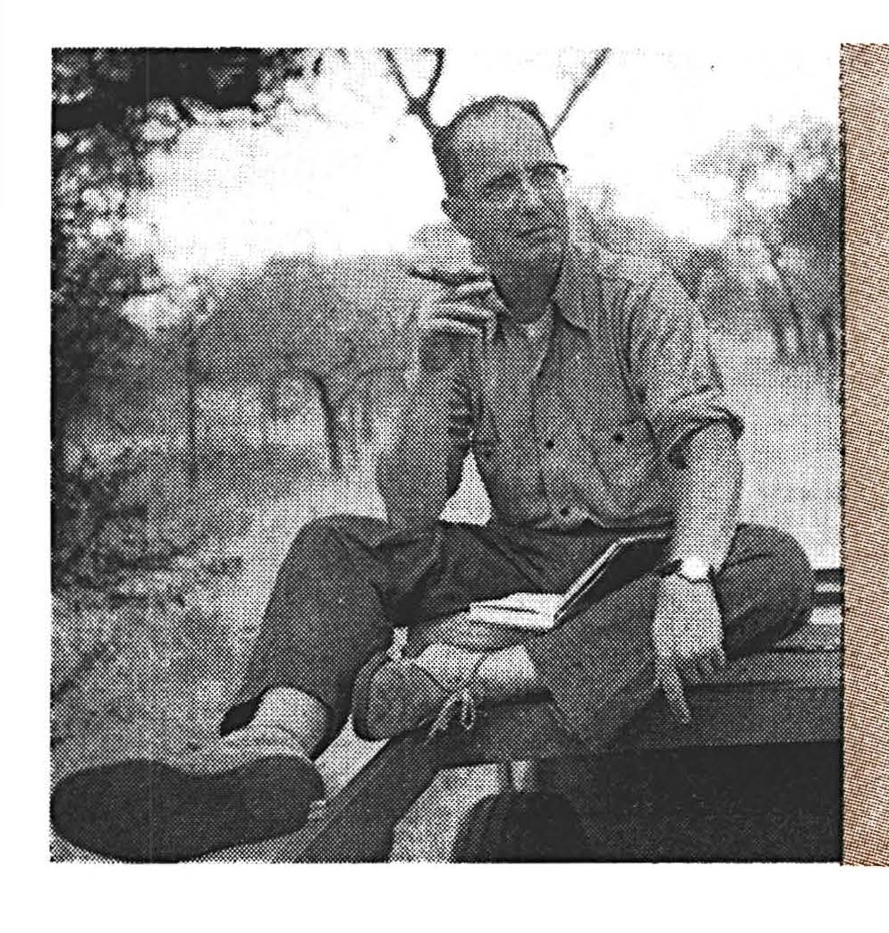 Kermit Roosevelt, smoking.