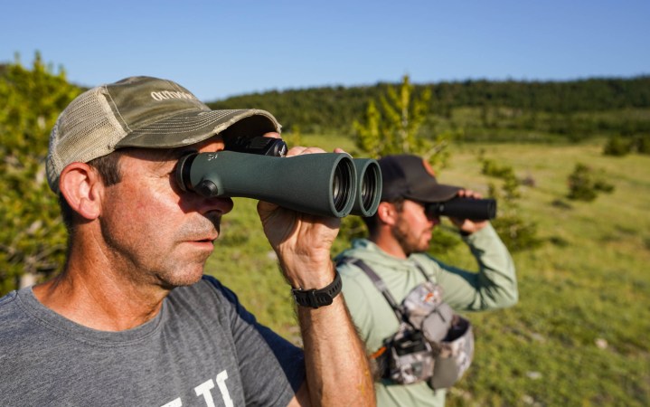 Two of the best binoculars for hunting being tested