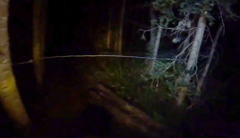 A wire booby trap found on a trail in Colorado.
