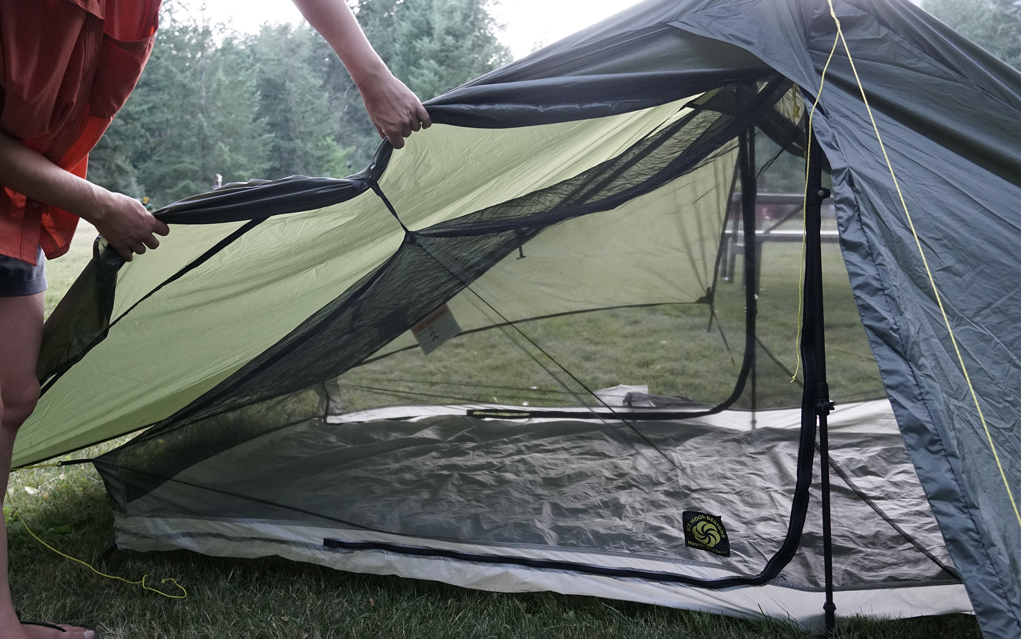 Six Moon Designs inner tent connected to rainfly