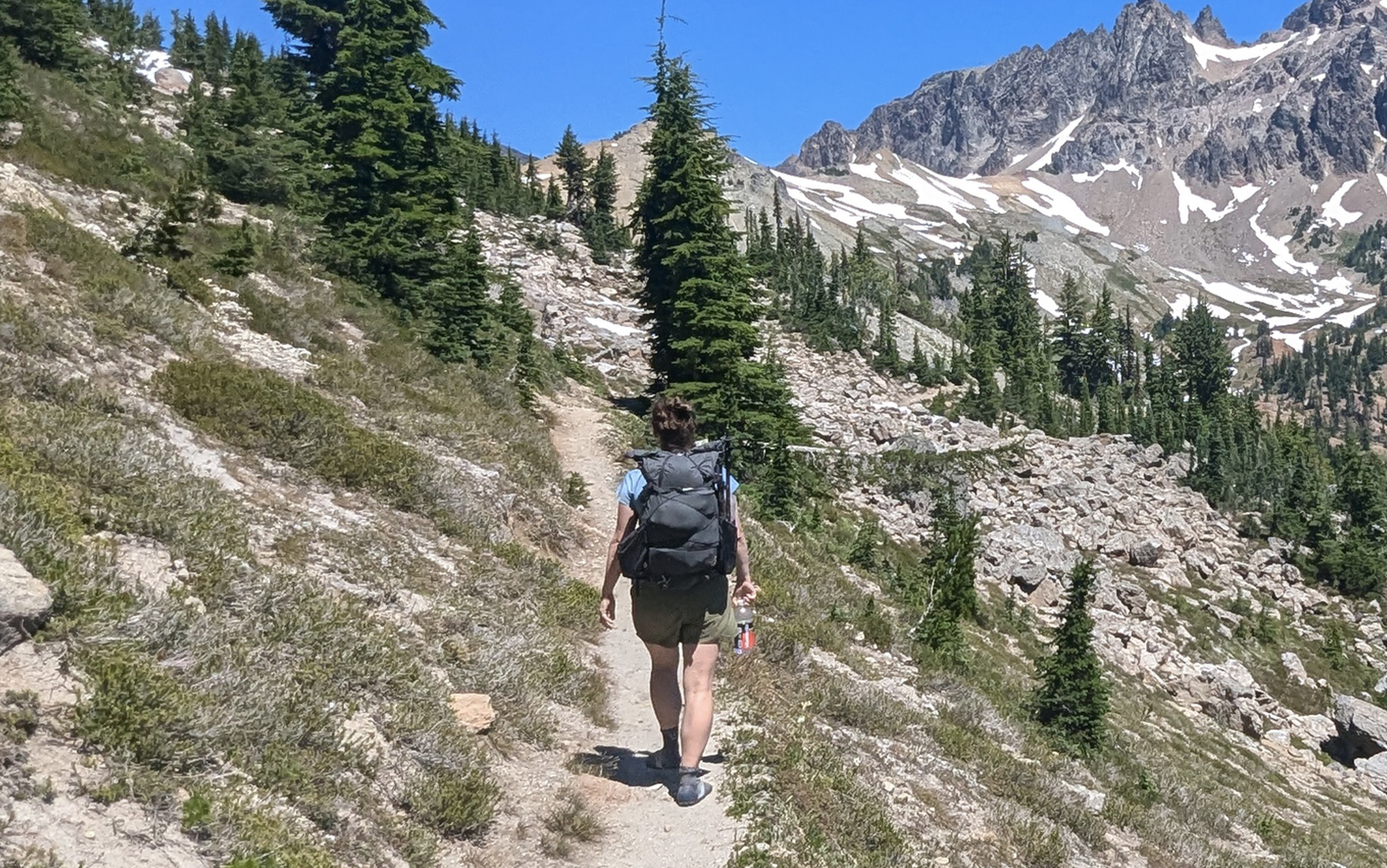 Symbiosis backpack in the Goat Rocks Wilderness