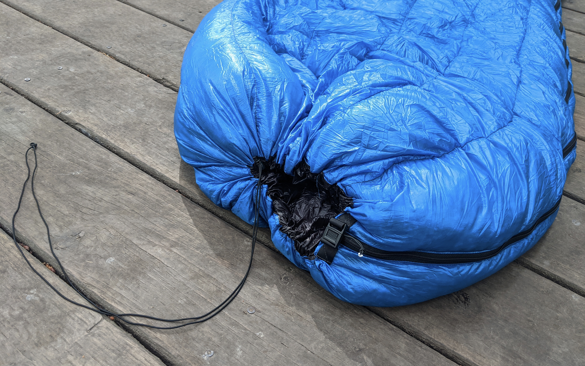 cinched up neck Zpacks Classic sleeping bag