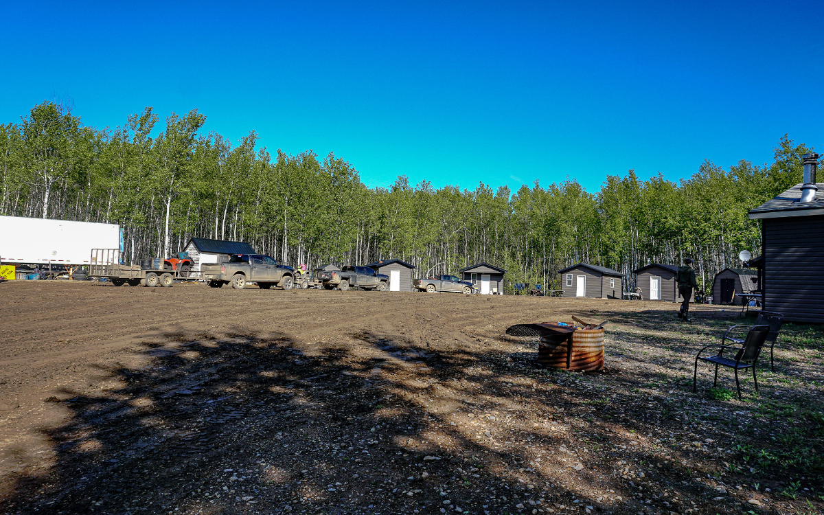 the camp where I would be hunting black bears with a 6.5 Creedmoor